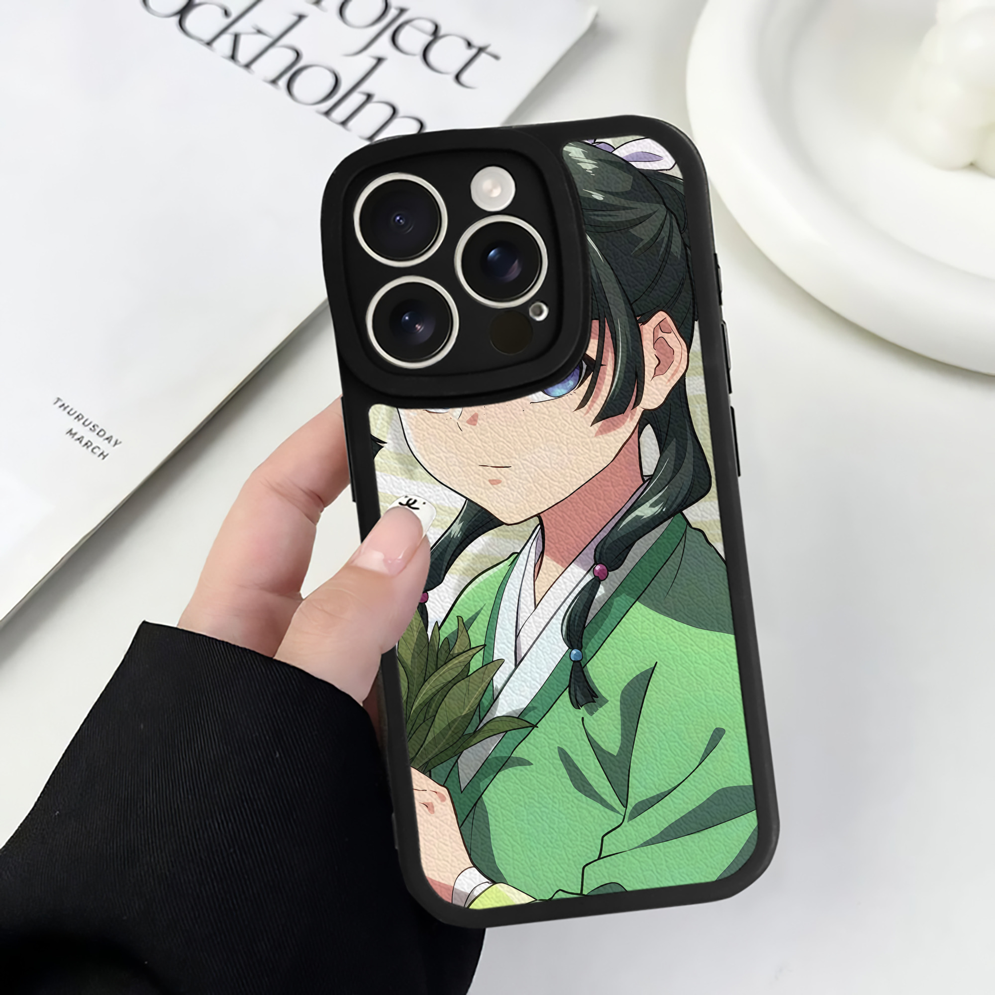 薬屋のひとりごと The Apothecary Diaries 【iPhone 16シリーズ対応】シリコンスマホケース（レザー調） 材質：シリコン